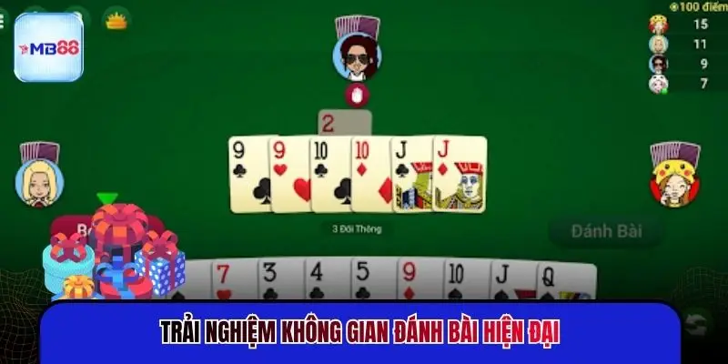 Trải nghiệm không gian đánh bài hiện đại